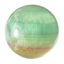 Fluoriet, Regenboog Groene Fluoriet Bol ø 6,8 cm 1x UNIEK