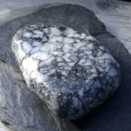 Pinoliet-IJsbloem Magnesiet  Jumbo trommelsteen L. 11,5 cm 0,6 kilo