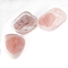 Ema - Emu Eggs: Rozenkwarts (XXL)  Kiezelvensters 1x SET UNIEK