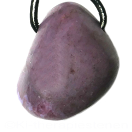Jade, Lavendel (Jadeïet, lila) hanger L. 3 cm geboord per st.