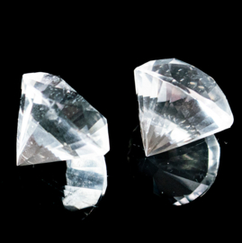 Bergkristal Diamant Briljant Vorm ø 2,6 cm per st.