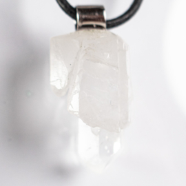 Shift kristal uit Brazilië, 1A kwaliteit  hanger met 925 Zilver Buisoog 1x UNIEK
