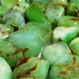 Chrysopraas trommelsteen Extra  (XL) per st.*