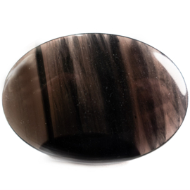 Obsidiaan, Lamellen massagesteen 5x7 cm SET van 2x  │1x SET