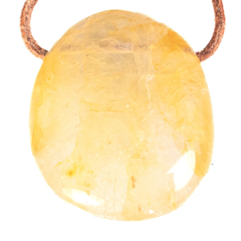 Golden Healer (Limoniet) hanger geboord Groot 1x UNIEK