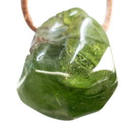 Peridoot - Olivijn Groot hanger geboord 1x UNIEK