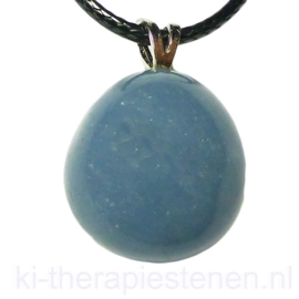 Angeliet, edelsteen hanger per st.
