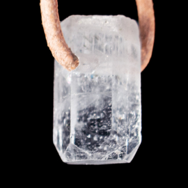 Aquamarijn Kristal hanger, L. 2 cm geboord 1x UNIEK