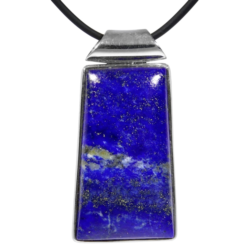 Lapis Lazuli Zilveren hanger | trapeze 1x UNIEK