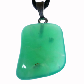 Chrysopraas  925 zilv. hanger per st.