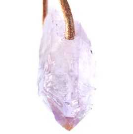 Amethist, Vera Cruz, kristal hanger Natuur 1x UNIEK  L. 3,5 cm.