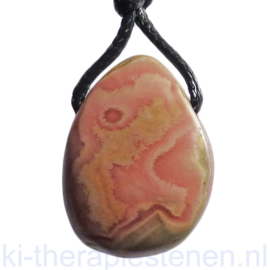 Rhodochrosiet hanger geboord per st.