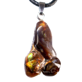 Agaat, 'Vuur Agaat', hanger 1x UNIEK 