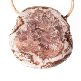 Amethist, Rosa Amethist  Groot geboord | 1x UNIEK