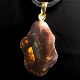 Agaat, 'Vuur Agaat', hanger 1x UNIEK