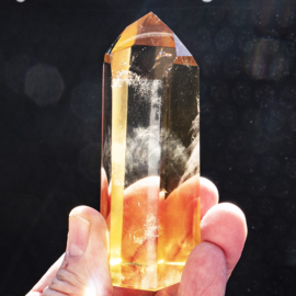Citrien  Kristal (Natuur) kristal Obelisk 1x UNIEK