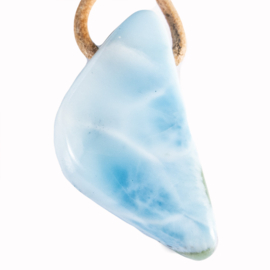 Larimar Groot (l. 4 cm)   hanger geboord 1x UNIEK