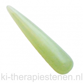 Serpentijn (licht), (China Jade) edelsteen griffel L