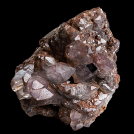 BRANDBERG  Amethist Kristal Cluster SET van 3x st. Namibië UNIEK