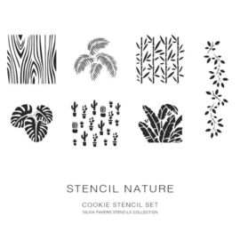 Nature Stencil set van 7 - Silvia Favero Cakes