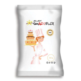 250 gr. witte SmartFlex Velvet Rolfondant met vanille smaak