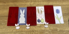 Tulp  - Rechthoekige fondantstempel