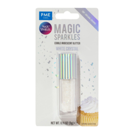 PME Magic Sparkles Eetbare Glitters – White Crystal (3 g)