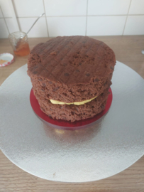 Vrolijk Pasen Margrietjes - Ganache Plates & fondantstempel voor taart verkrijgbaar in div. afmetingen