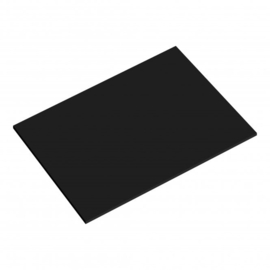35x45 cm - Zwart glans  - MDF - Cake board - rechthoek