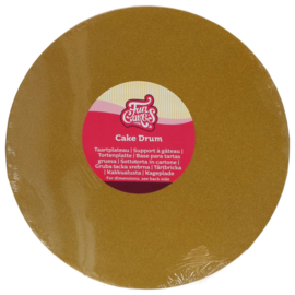 FunCakes Cake Drum Rond Goud 30 cm | Taartonderlegger 12 mm