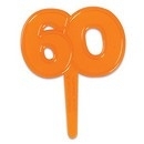 Cupcake Toppers 60 Oranje 6/Pk
