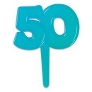 Cupcake Toppers 50 Blauw 6/Pk