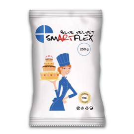 SmartFlex  Rolfondant Blue Velvet met vanille smaak 250 Gram