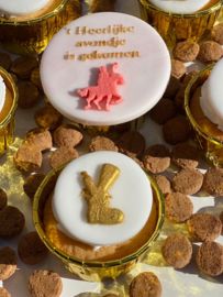 Het heerlijke avondje is gekomen - Sinterklaas fondant stempel - PartyStamp - Debosser