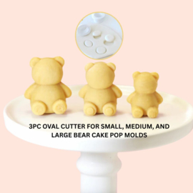 My Little Cakepop – Bear Mouth Cutter Set van 3 (Snuitjes Uitstekers)