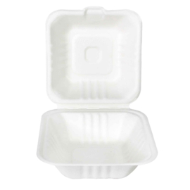 BENTO Cake doosjes - Bento boxen - wit - 1-persoons taartdoosjes - set van 10