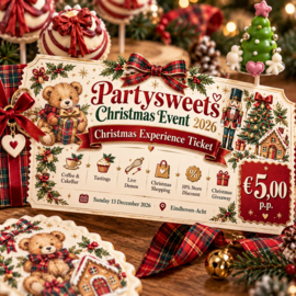 Partysweets Christmas Event 2026 | Kerstworkshops & Kerstinspiratie in Eindhoven