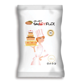 SmartFlex Velvet Fondant Wit Amandelsmaak – Perfect voor Strakke Taarten