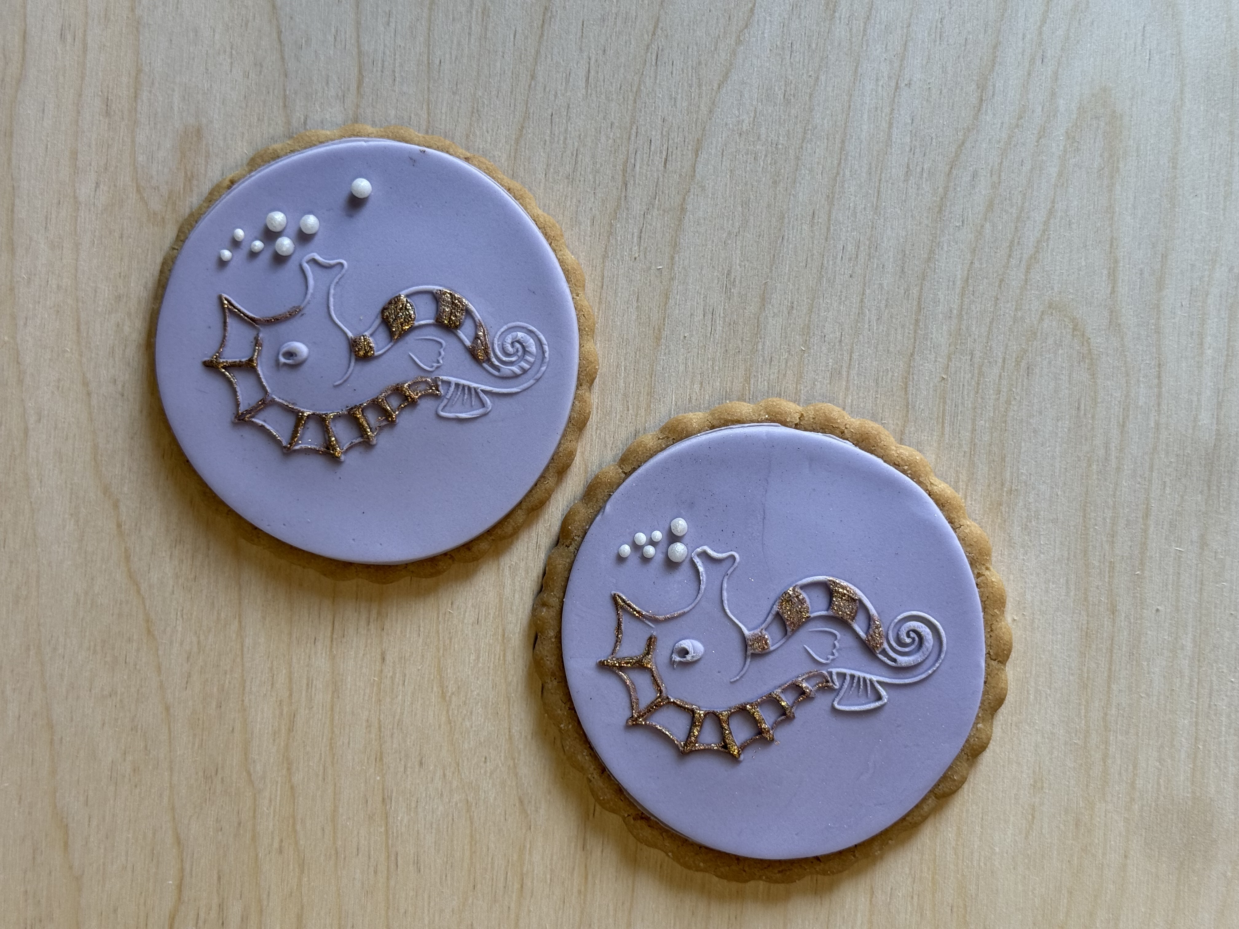 ZEEPAARDJE - under the sea - Fondantstempel voor cupcakes en koekjes