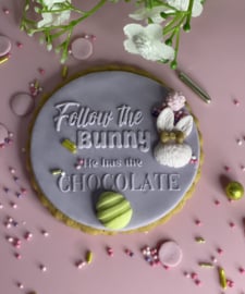 Follow the Bunny - fondant koekstempel - Partystamp