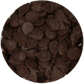 Funcakes Deco Melts met pure Chocolade smaak bruin 250 gram