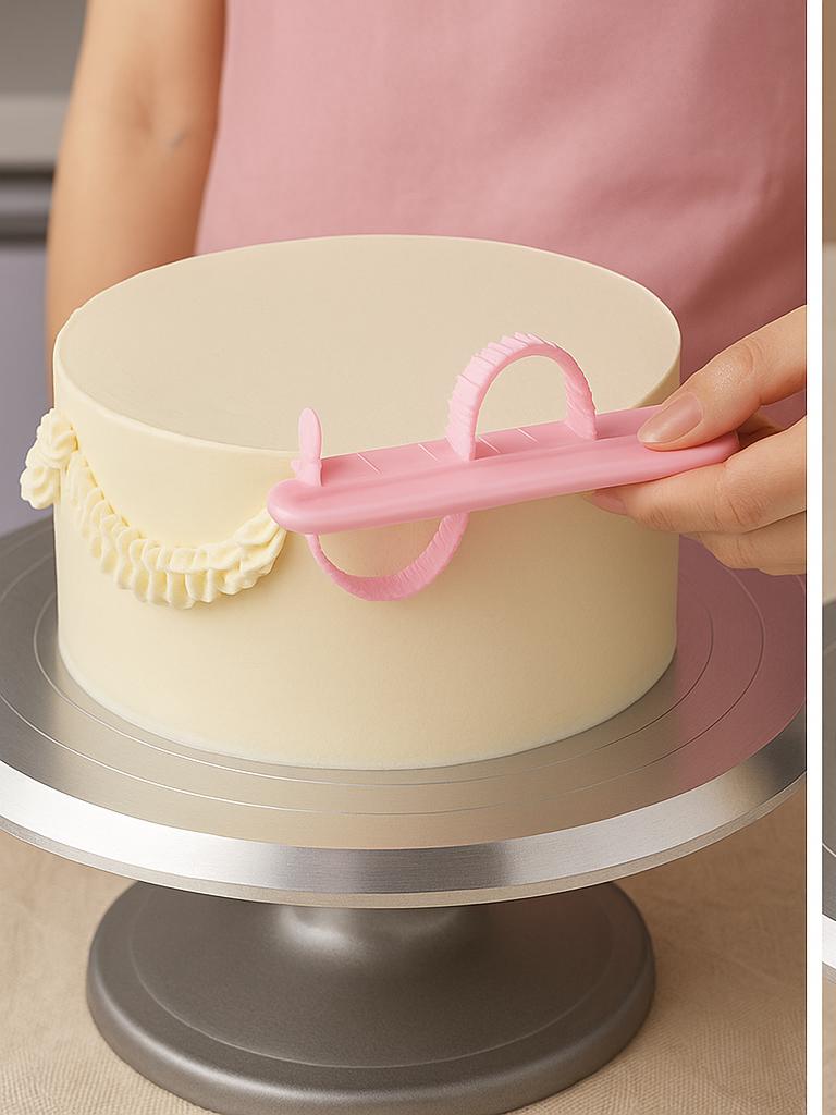 Lambeth cake maken met Boogjes liniaal