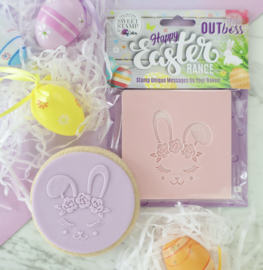 ROSE CROWN BUNNY - Outboss -EASTER- Sweetstamp