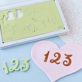 CURLY set Numbers & Symbols  Sweet Stamp