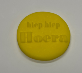 Hiep Hiep Hoera - fondant stempel - PartyStamp - impress