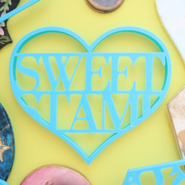 Sweet Stamp HEART CUTTER / HART UITSTEKER voor canvas taarttopper