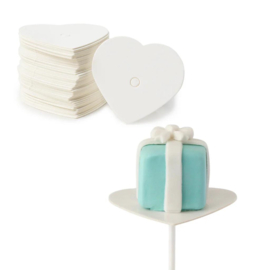 My Little Cakepop Hartvormige Cakepop Boards – 50 stuks