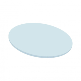 20 cm Baby Blauw -  MDF - Cakeboards -  rond - extra draagkracht