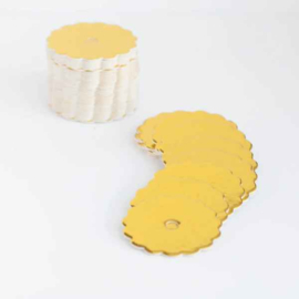 Gouden  - Scallopped cakepop boards - My little cakepop