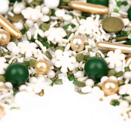 Super Streusel - Schonebescherung - luxe sprinkelmix - goud wit groen